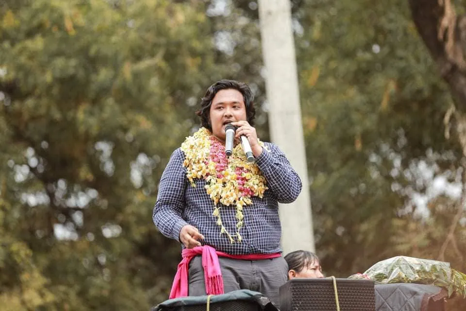 Wai Moe Naing, widely known as Panda Lay is from Monywa, Sagaing Region and was born on 26 September 1995. He is one of the most prominent activists of the Spring Revolution who led anti-coup protests in Monywa.
He is a member of Monywa's General Strike Committee and the Sagaing Regional Youth Committee. He served the Chair of the Monywa University Student Union from 2014 to 2015. He is also a writer and began his literary career at the age of 13, publishing short stories in local magazines.
Wai Moe Naing has organized daily non-violent protests in Monywa against 2021 military coup and thus was a target of the military. During a protest on April 15, 2021, members of the military rammed a vehicle into his motorcycle and violently arrested him.
He was then accused with number of charges including incitement, unlawful assembly, and high treason. In August and October 2022, he received sentences totaling 14 years. On April 5, 2023, he was sentenced to an additional 20 years on charges of robbery, rioting, and carrying a deadly weapon in a crowd. Subsequently, on May 19, 2023, he was convicted of high treason and sentenced to another 20 years, bringing his total prison term to 54 years.
Organizations such as PEN International have condemned his imprisonment and called for his immediate and unconditional release, highlighting concerns over the military junta's suppression of free expression and dissenting voices in the country.